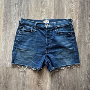 Mother Superior The Saint Slit Short Fray Goin' For Gold Jean Shorts Size 28